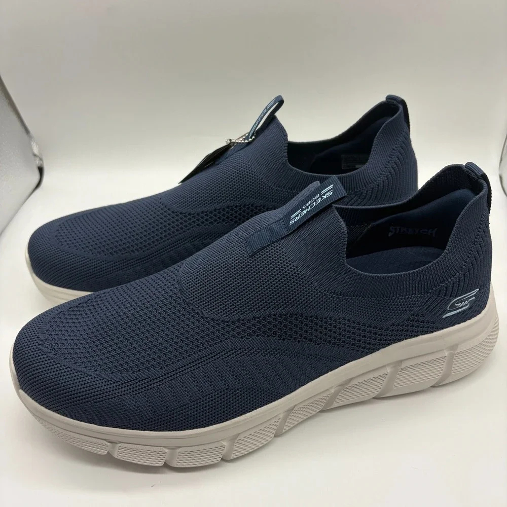 Skechers BOBS Sport B Flex Frigid Edge 118107 Men 12 Casual Shoes Blue Sneakers‎